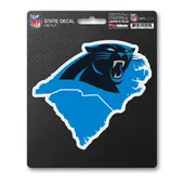 Fan Mats Carolina Panthers Team State Shape Decal Sticker