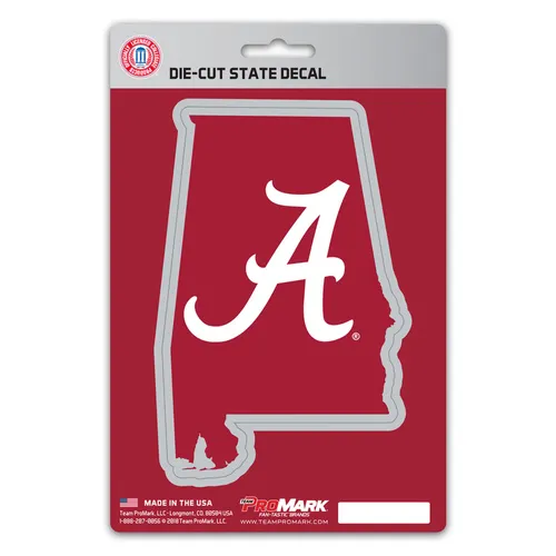 Fan Mats Alabama Crimson Tide Team State Shape Decal Sticker