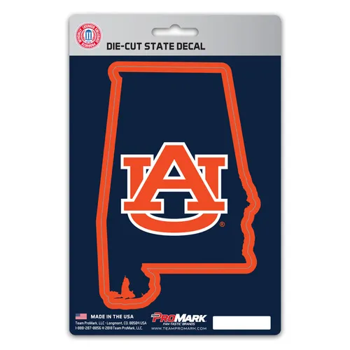 Fan Mats Auburn Tigers Team State Shape Decal Sticker
