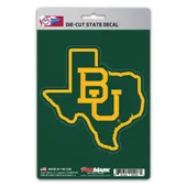 Fan Mats Baylor Bears Team State Shape Decal Sticker