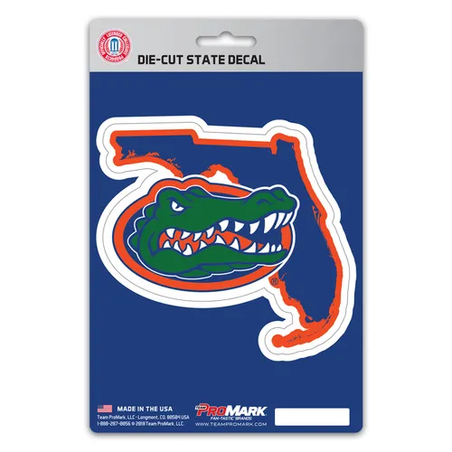 Fan Mats Florida Gators Team State Shape Decal Sticker