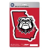 Fan Mats Georgia Bulldogs Team State Shape Decal Sticker