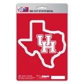 Fan Mats Houston Cougars Team State Shape Decal Sticker