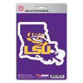 Fan Mats Lsu Tigers Team State Shape Decal Sticker