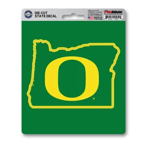 Fan Mats Oregon Ducks Team State Shape Decal Sticker