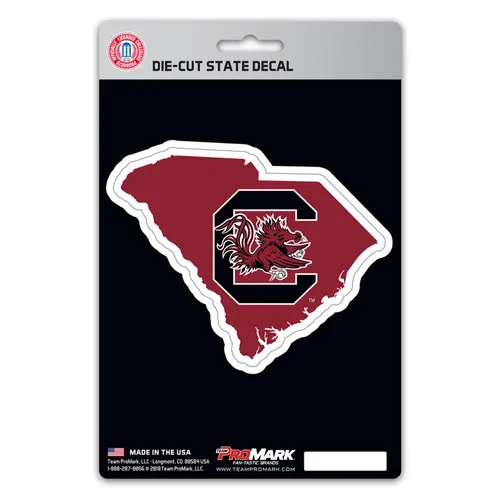 Fan Mats South Carolina Gamecocks Team State Shape Decal Sticker