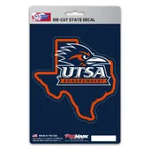 Fan Mats Utsa Roadrunners Team State Shape Decal Sticker