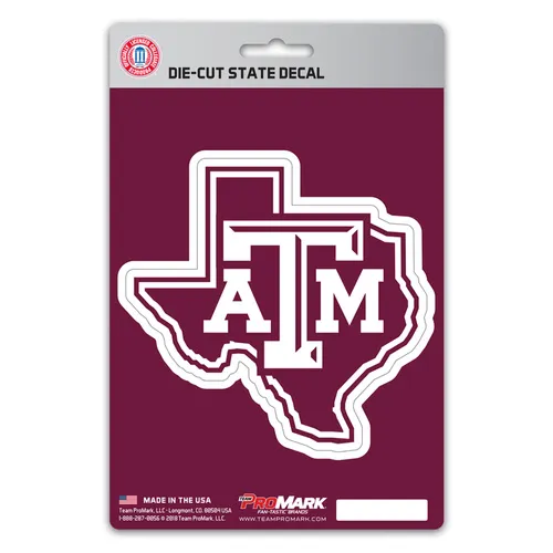 Fan Mats Texas A&M Aggies Team State Shape Decal Sticker