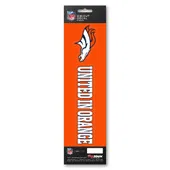 Fan Mats Denver Broncos 2 Piece Team Slogan Decal Sticker Set