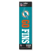 Fan Mats Miami Dolphins 2 Piece Team Slogan Decal Sticker Set