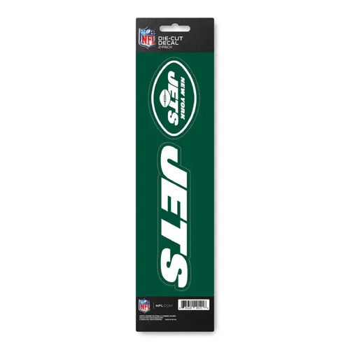 Fan Mats New York Jets 2 Piece Team Slogan Decal Sticker Set