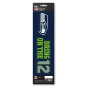 Fan Mats Seattle Seahawks 2 Piece Team Slogan Decal Sticker Set