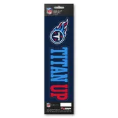 Fan Mats Tennessee Titans 2 Piece Team Slogan Decal Sticker Set