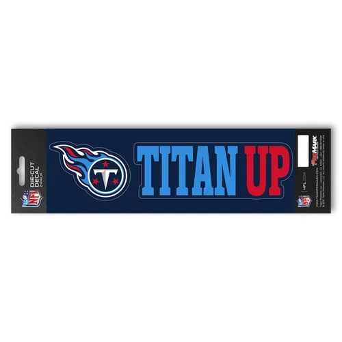Fan Mats Tennessee Titans 2 Piece Team Slogan Decal Sticker Set