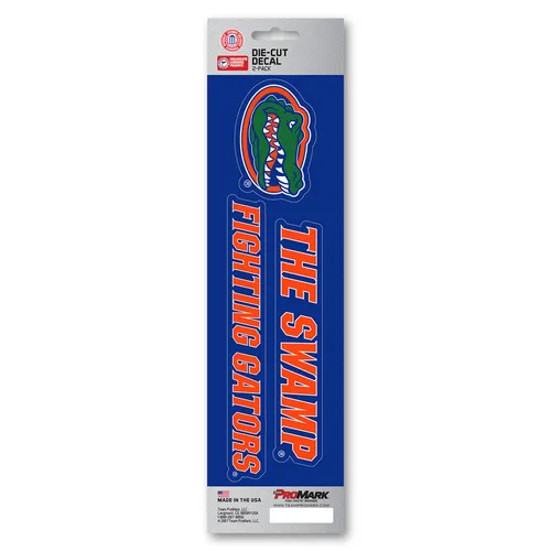 Fan Mats Florida Gators 2 Piece Team Slogan Decal Sticker Set