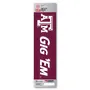 Fan Mats Texas A&M Aggies 2 Piece Team Slogan Decal Sticker Set