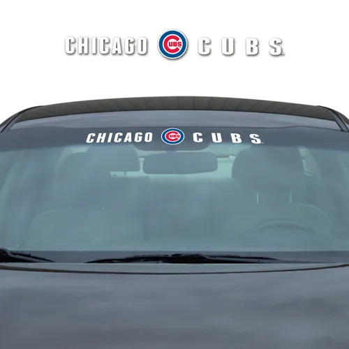 Fan Mats Chicago Cubs Sun Stripe Windshield Decal 3.25 In. X 34 In.