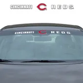 Fan Mats Cincinnati Reds Sun Stripe Windshield Decal 3.25 In. X 34 In.