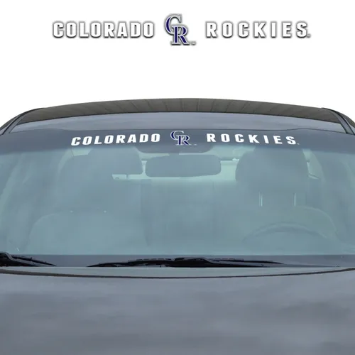 Fan Mats Colorado Rockies Sun Stripe Windshield Decal 3.25 In. X 34 In.