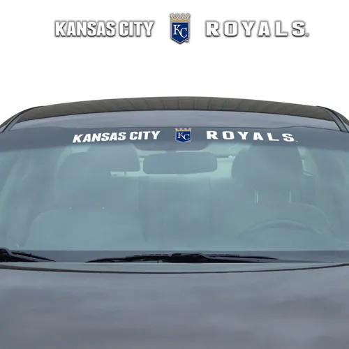 Fan Mats Kansas City Royals Sun Stripe Windshield Decal 3.25 In. X 34 In.