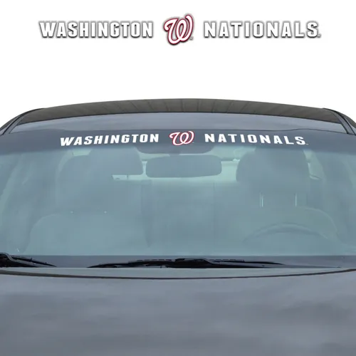 Fan Mats Washington Nationals Sun Stripe Windshield Decal 3.25 In. X 34 In.