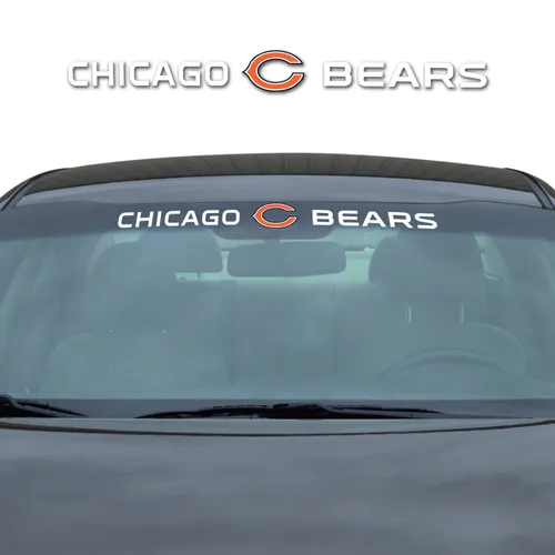 Fan Mats Chicago Bears Sun Stripe Windshield Decal 3.25 In. X 34 In.