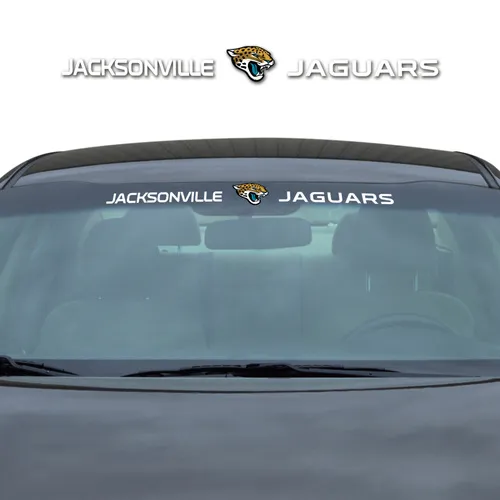 Fan Mats Jacksonville Jaguars Sun Stripe Windshield Decal 3.25 In. X 34 In.