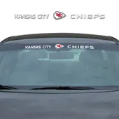 Fan Mats Kansas City Chiefs Sun Stripe Windshield Decal 3.25 In. X 34 In.