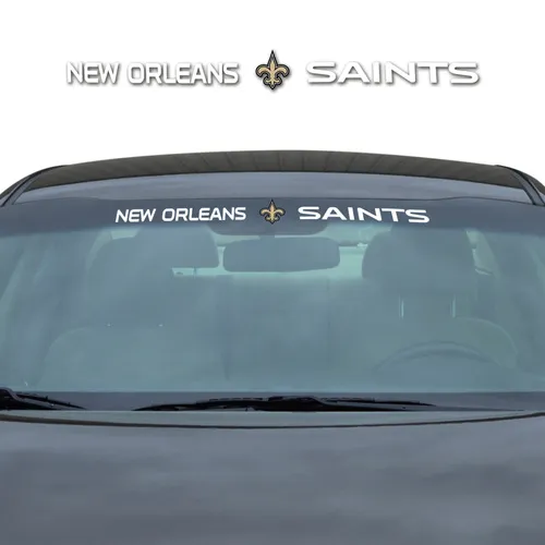 Fan Mats New Orleans Saints Sun Stripe Windshield Decal 3.25 In. X 34 In.