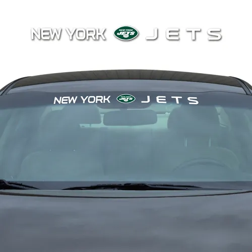 Fan Mats New York Jets Sun Stripe Windshield Decal 3.25 In. X 34 In.