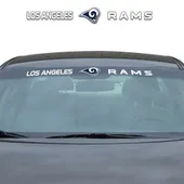 Fan Mats Los Angeles Rams Sun Stripe Windshield Decal 3.25 In. X 34 In.