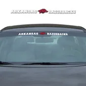 Fan Mats Arkansas Razorbacks Sun Stripe Windshield Decal 3.25 In. X 34 In.