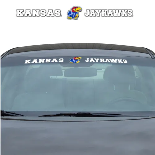 Fan Mats Kansas Jayhawks Sun Stripe Windshield Decal 3.25 In. X 34 In.
