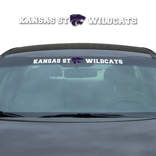 Fan Mats Kansas State Wildcats Sun Stripe Windshield Decal 3.25 In. X 34 In.