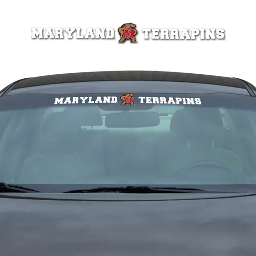 Fan Mats Maryland Terrapins Sun Stripe Windshield Decal 3.25 In. X 34 In.