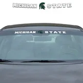 Fan Mats Michigan State Spartans Sun Stripe Windshield Decal 3.25 In. X 34 In.