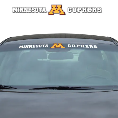 Fan Mats Minnesota Golden Gophers Sun Stripe Windshield Decal 3.25 In. X 34 In.