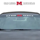 Fan Mats Ole Miss Rebels Sun Stripe Windshield Decal 3.25 In. X 34 In.