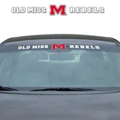 Fan Mats Ole Miss Rebels Sun Stripe Windshield Decal 3.25 In. X 34 In.