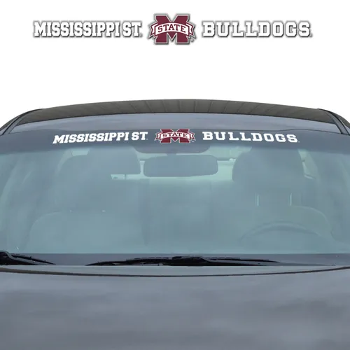 Fan Mats Mississippi State Bulldogs Sun Stripe Windshield Decal 3.25 In. X 34 In.