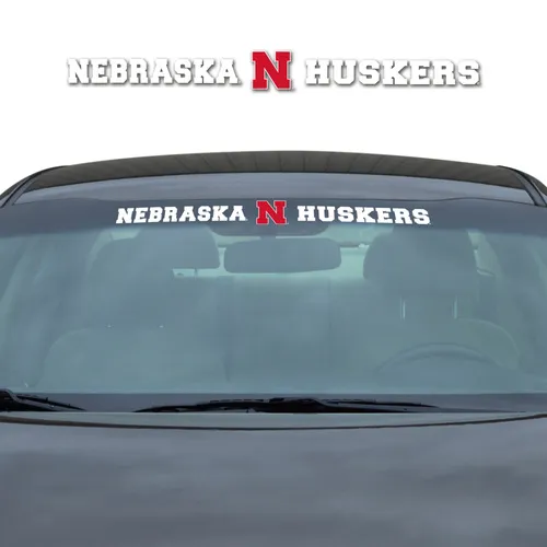 Fan Mats Nebraska Cornhuskers Sun Stripe Windshield Decal 3.25 In. X 34 In.