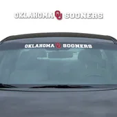 Fan Mats Oklahoma Sooners Sun Stripe Windshield Decal 3.25 In. X 34 In.