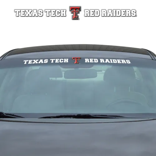 Fan Mats Texas Tech Red Raiders Sun Stripe Windshield Decal 3.25 In. X 34 In.