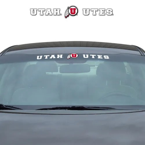 Fan Mats Utah Utes Sun Stripe Windshield Decal 3.25 In. X 34 In.