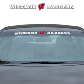 Fan Mats Wisconsin Badgers Sun Stripe Windshield Decal 3.25 In. X 34 In.