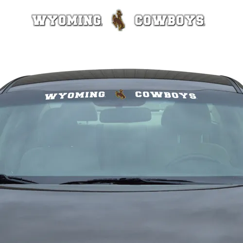 Fan Mats Wyoming Cowboys Sun Stripe Windshield Decal 3.25 In. X 34 In.