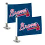 Fan Mats Atlanta Braves Ambassador Car Flags - 2 Pack