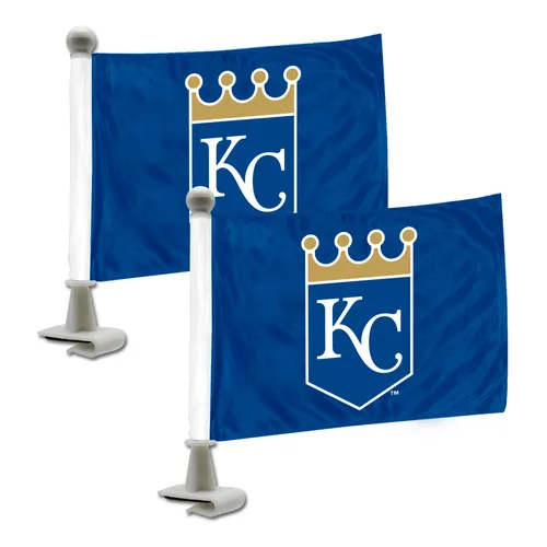 Fan Mats Kansas City Royals Ambassador Car Flags - 2 Pack