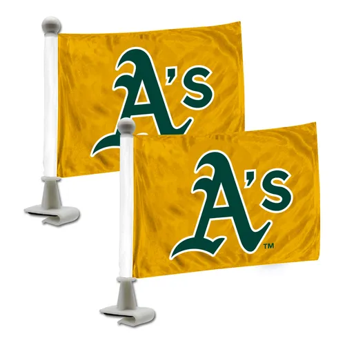 Fan Mats Oakland Athletics Ambassador Car Flags - 2 Pack