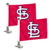 Fan Mats St. Louis Cardinals Ambassador Car Flags - 2 Pack